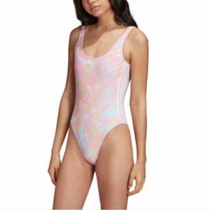 Adidas Women's Pink Tie Dye Swimsuit